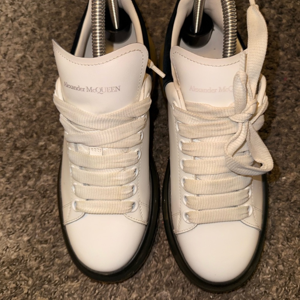 Alexander McQueen White and Black Athletic Shoes - Picture 8 of 11